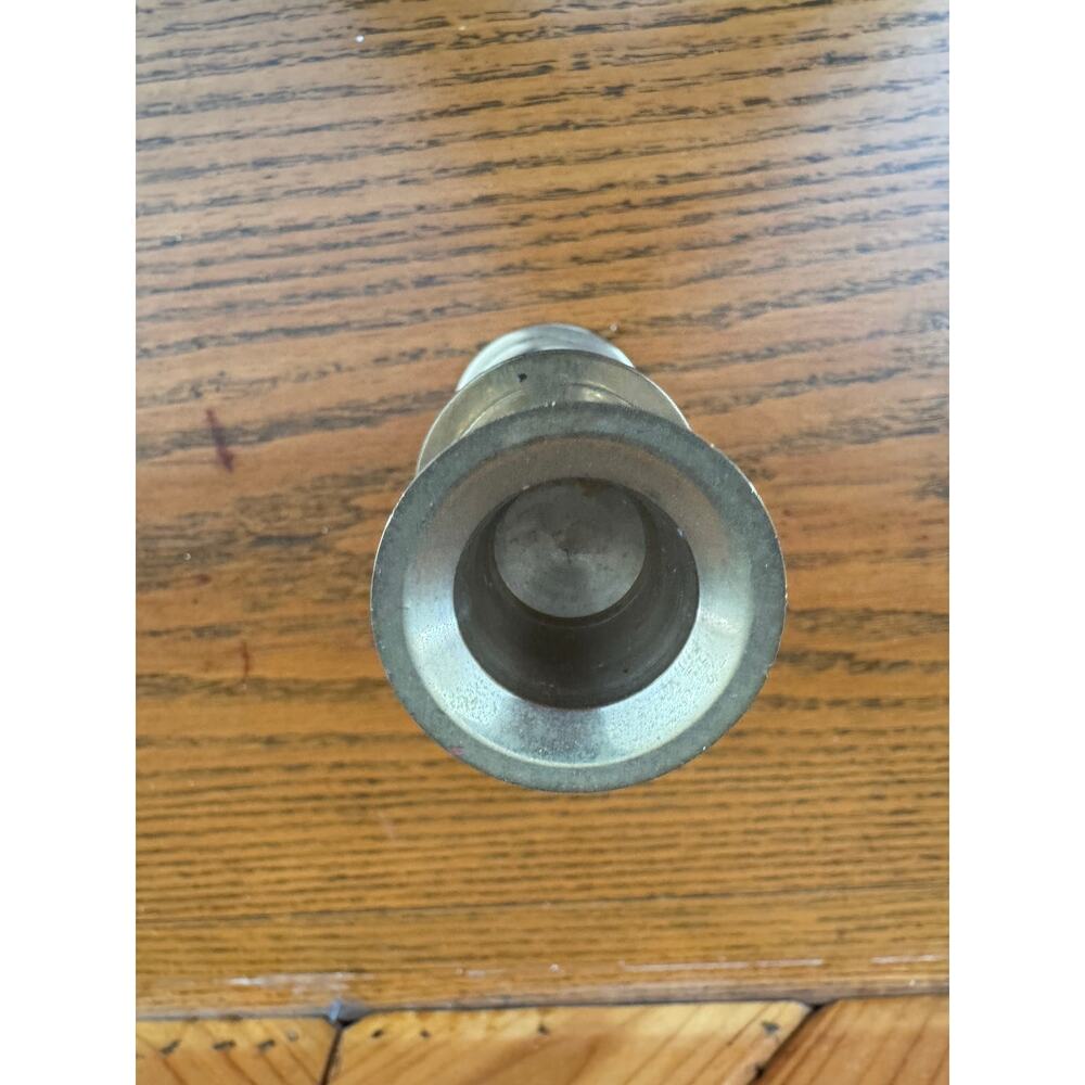 Vintage Brass Candlestick Holder Twisted Candle Holder MCM Mid Century Modern - Picture 4 of 6